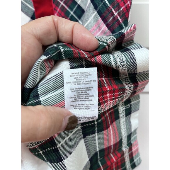 Hartstrings Plaid Christmas Dress Girls Size 4T Sleeveless Drop Waist Red White - Picture 8 of 9